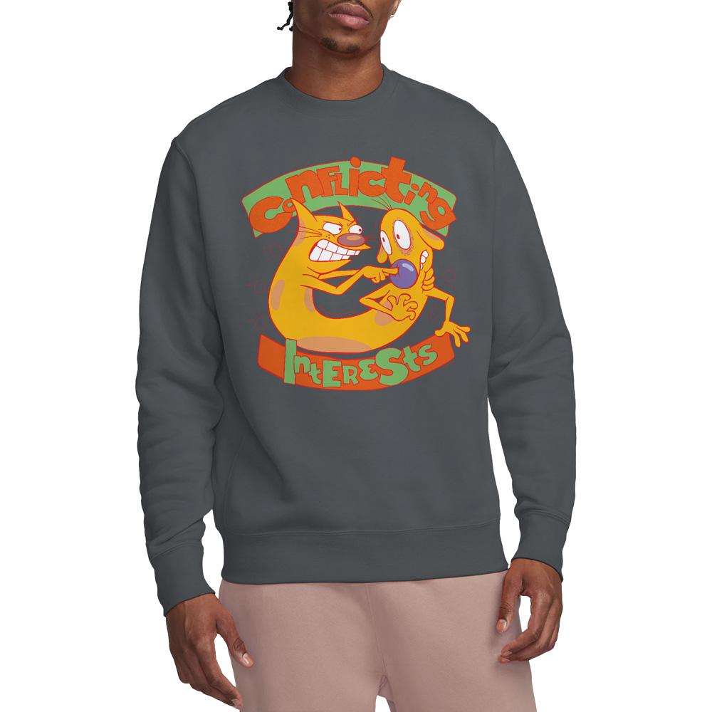 CatDog Unisex Adult Conflicting Interests Sweatshirt