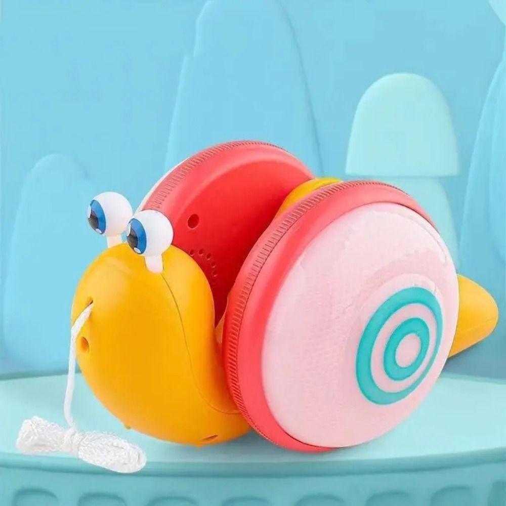 Learning To Walk Pull String Snail Car Toy Baby Walker Pull-Along Snail Toy  For Children