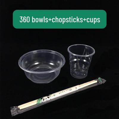 Yudefeng Disposable Plastic Douli Bowl Dinnerware Set