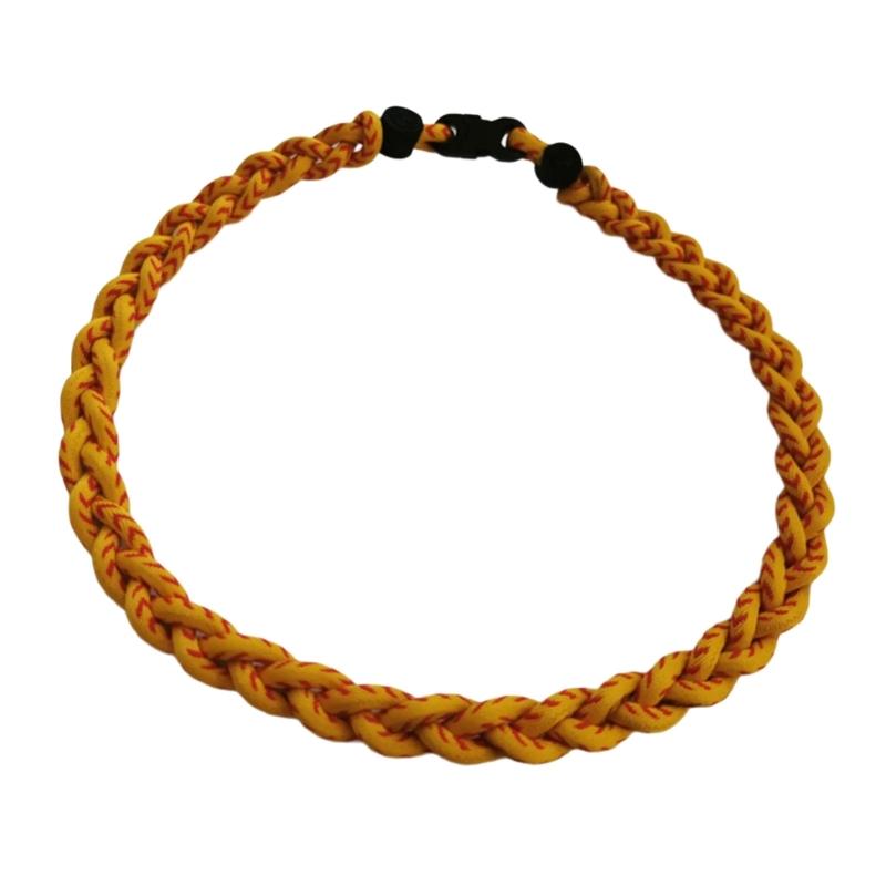 Braided Necklace Adjustable Sports Necklace Unique Charm Necklace Fashion Neck Jewelry Fabric Necklace for Man and Boys