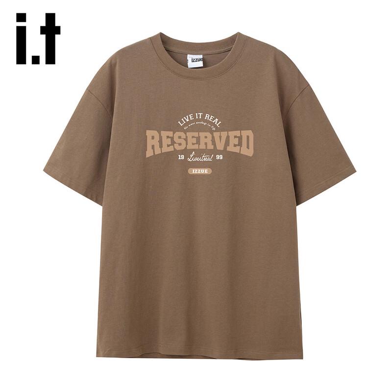 

izzueit Men s Loose Fit Cotton Round Neck Printed Short Sleeve T-Shirt L