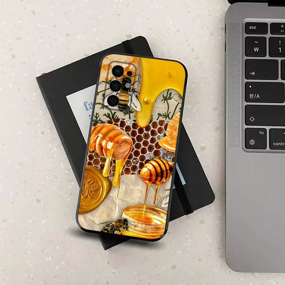 

Animals Honey Bee Cute For Samsung Galaxy A53,31,52,72,41,Note,J7,8,9,5G,22,73,32,71, Soft Black Silicone Case SamsungA73 5G