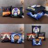 Double-sided Printed Plush Pillow Toy For Halloween Decoration Cartoon Character Style 40cm*40cm Lightweight