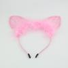 1Pc Cat Ears Feathers Lace Fox Ears Headbands Women Cute Costume Kids Hairbands Dance Party Headwear Hair Accessories