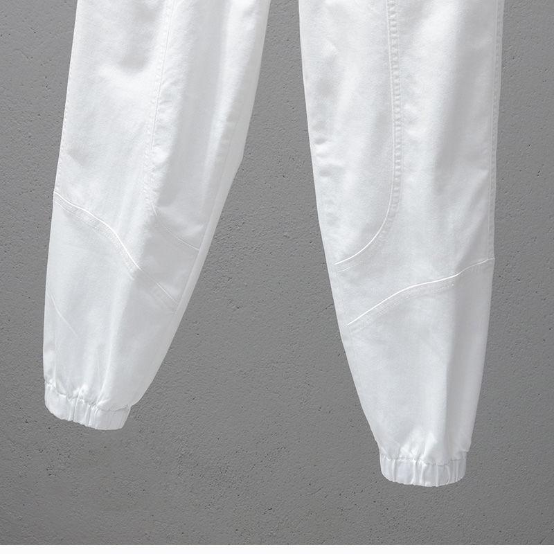 Women Fashion Ealstic Waist Jogger Pants Casual Loose Baggy Pants Harem Pants With Belt