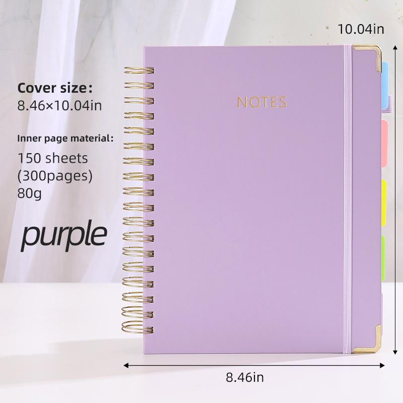 

A5 Spiral Lined Notebook Planner - Daily Journal with Custom Logo