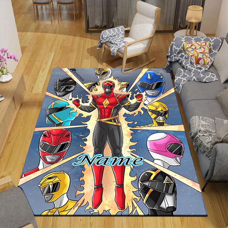 Custom 1Pc Power Rangers Heroic Team Rug Office Carpet Indoor Outdoor Entrance Doormat Nonslip Soft And Comfortable Living Room D2915223