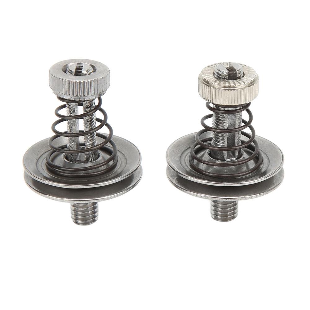 2pcs 1.4x0.4in Sewing Tensioner Stainless Steel Thread Regulator Replacement Kit Machine Repair