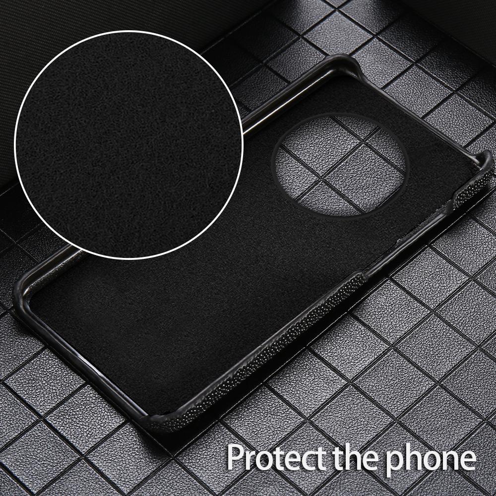 Genuine Stingray Leather Phone Case for Huawei Pura 90s 80 Pro Max 70 Ultra Cover For Honor 600 400 X9C Magic 9 8 Pro 7 Lite
