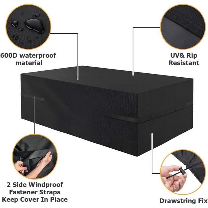 Garden Cover - Tvird - Furniture Cover - Outdoor Protection - Black Color - For Garden Furniture