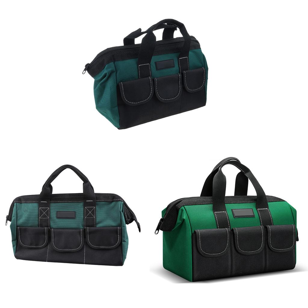 13/17/19inch Wide Mouth Tool Bag Large Capacity Tool Bags for Men Portable Home Tool Organizer Storage Handbag for Screwdriver