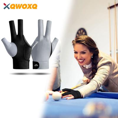 Elastic Snooker Billiard Gloves Left Hand Breathable 3 Fingers Snooker Glove Billiard Table Training Gloves Billiard Accessories