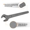 uxcell Spanner Thick Carbon for Automotive Repair and Furniture Gray Single-Ended Wrench, 2-Piece Set, 30mm, Steel, Assembly,