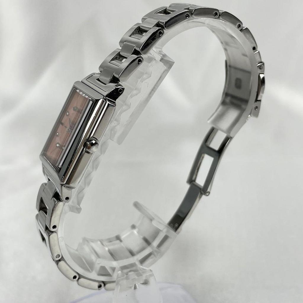 [USED] Working/Battery SEIKO Lucia 8P Diamond Watch Square Genuine Strap