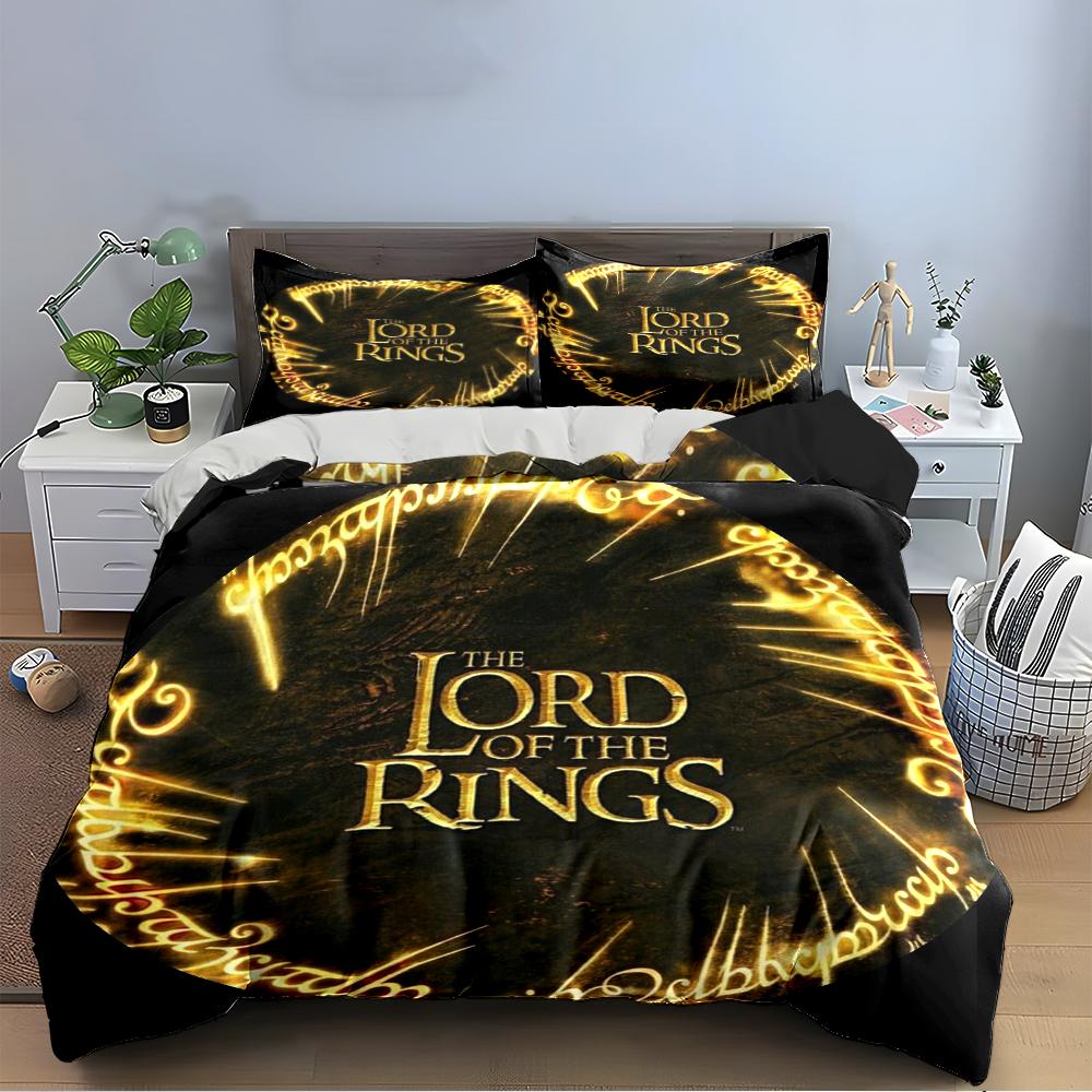 Lord of the Rings Bedding Set Design Bedding set (1 duvet cover, 2 pillowcases, duvet not included)