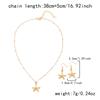 2Pcs Bohemian Shell Starfish Pendant Necklace For Women Conch Seashell Gold Color Metal Chain Choker Summer Beach Party Jewelry