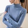 German Velvet Bottoming Shirt Women's New Temperament Semi-turtleneck Long-sleeved T-shirt In Autumn and Winter 2025 Warm Inside with Waist Top