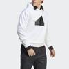 Adidas Letter Logo Printed Hooded Pullover Long Sleeve Sweatshirt Men sweatshirt White IC3746