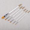 6pcs/set Painting Brush Oil Paint Nylon Hair Water Color Acrylics Art Set Supplies Oil Painting Brushes School Stationery