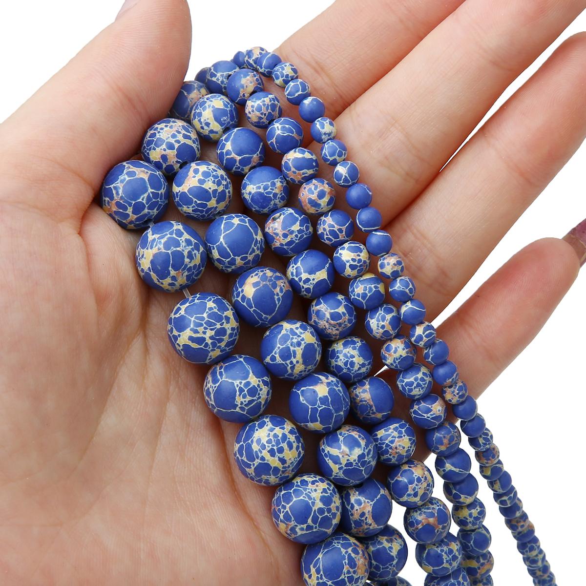 

Круглі намистини з нефриту та яшми, 6-12 мм, натуральний камінь, нитка 15” для аксесуарів для виготовлення прикрас своїми руками 4mm 90pcs глибокий/синій