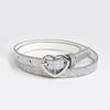 Waist Girl Kids Belt With Silver Heart Unicorn Pattern For Spring Accessory Fashion