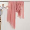Monochrome Thin Scarf Women'S Sunscreen Shawl Solid Color Simple Imitation Cotton And Linen Silk Scarf High-End Yarn