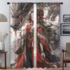 The Maiden and the Dragon Modern Living Room Curtains for Camera Blackout Curtain for Room 2 Panel Partition Shades Kitchen Home