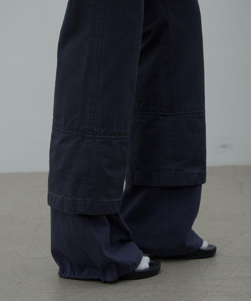 LCDC™ Layered Hem String Pants (Dark Navy)