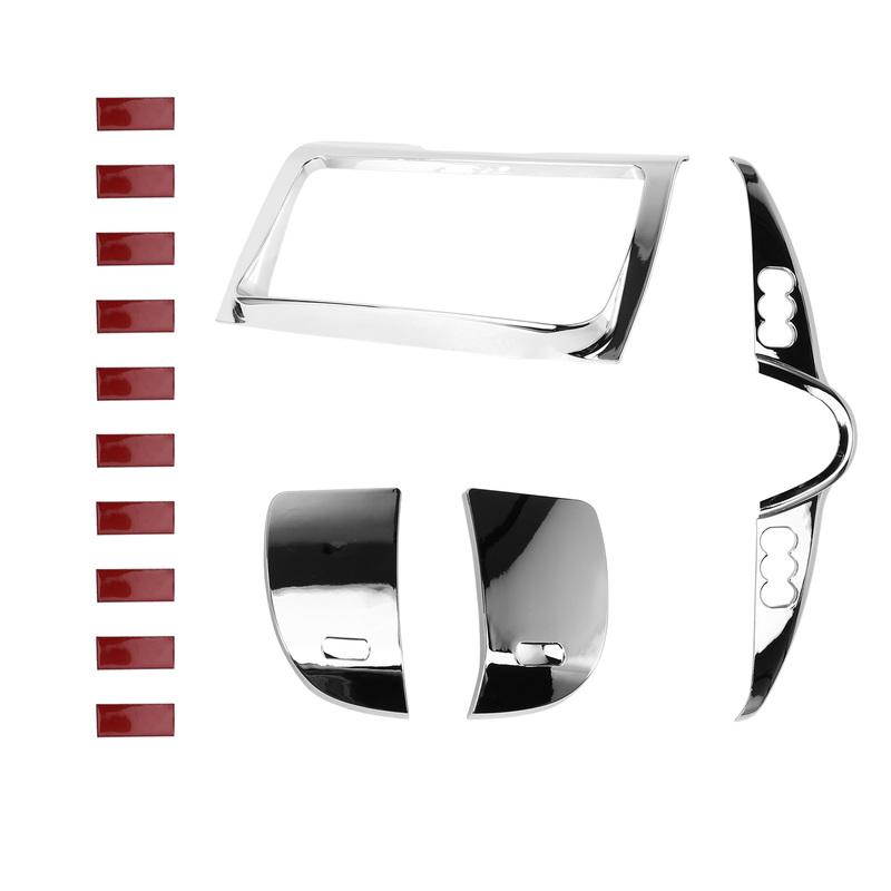 Reliable-Chrome Stereo Dash Panel Housing Kit Trim Cover For Switch Accent For Touring Glide Electra Street Glid Ultra 14