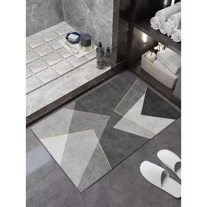 Badezimmer saugfähige Diatomeenerde Toiletten-Türvorleger Toiletten-Bodenmatte Toiletten-Teppich