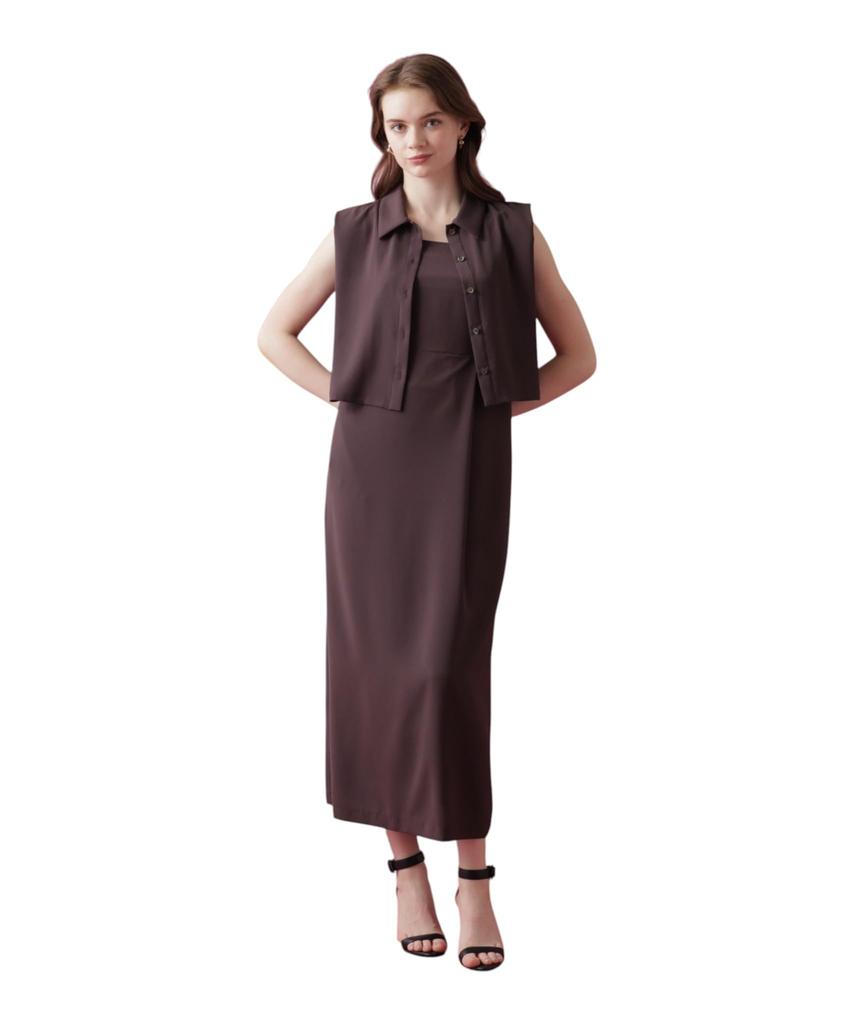 Dress Ensemble 38 [Pinky & Dianne] 031-6240714 Women's 050_Brown