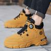 High-top Martin Boots Men's Shoes Autumn New Tooling Shoes Men's Trend Versatile Platform Casual Short Boots Labor Insurance Shoes