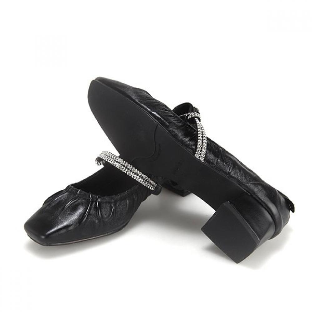 Barbara Leather Jewelry Mary Jane Pumps Bbg135bk