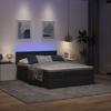 Ottoman Bed with Mattress & LEDs Black 140x200 Cm Fabric