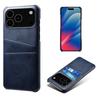 For iPhone 17 Pro Max Case Dual Card Slots PU Leather+Hard PC Phone Cover