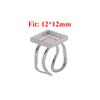 4pcs Stainless Steel 25mm Round Open Ring Cabochon Cameo Blank Tray Base Settings for DIY Rings Jewelry Making Findings Supplies