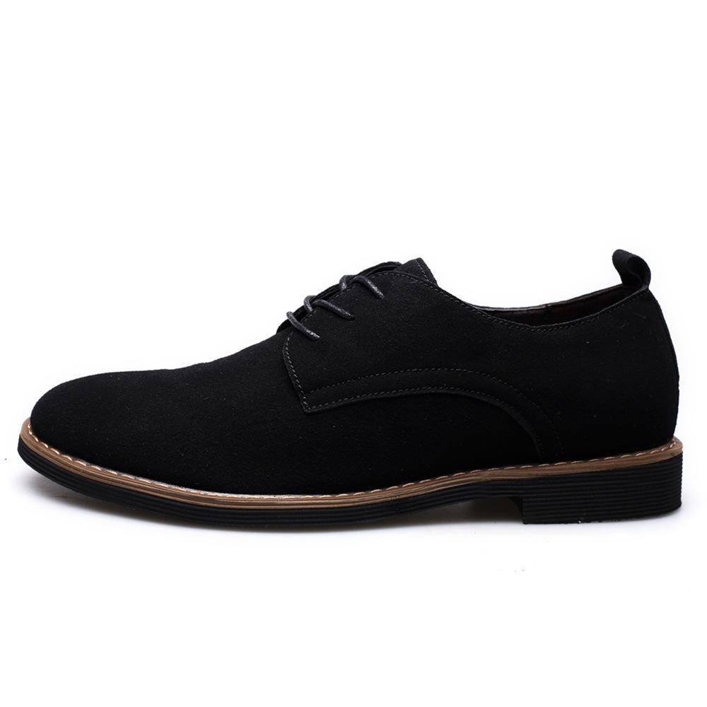 Fashion Suede Men Leather Loafers Casual Mens Sneakers Classic Brogue Formal Oxfords Men Flats Plus Sizexj3