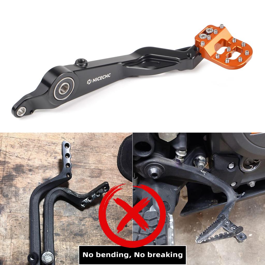 For KTM 390 250 Adventure 2020-2024 Adjustable Rear Brake Pedal Lever Step Tip Plate 390 Adventure 250 Adventure 2021 2022 2023