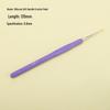 Candy-colored Crochet Hook with Gold-Plated Head - Soft Handle for DIY Sweaters, Shoes, and Hats
