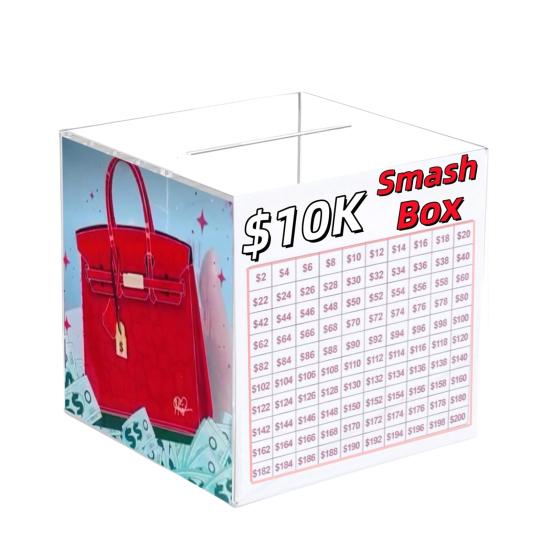 

Прозрачная акриловая копилка большой емкости 10 тыс. долларов США, копилка, контейнер для монет и денег для детей и взрослых, кейс для хранения A