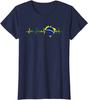 Brazil Flag Heartbeat Brasil Unisex TShirt Short Sleeve  Cotton ONeck Unisexs Clothing