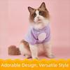 Solid Color Hairless Cat Clothes Winter Coat Bear Design Cat Hoodie Sweater Pullover Style Jumpsuit Design Pet Hoodie