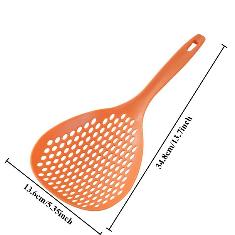 1PC Kitchen long-handled colander filtered dumpling spoon hotpot drain spoon household high temperature thickened colander