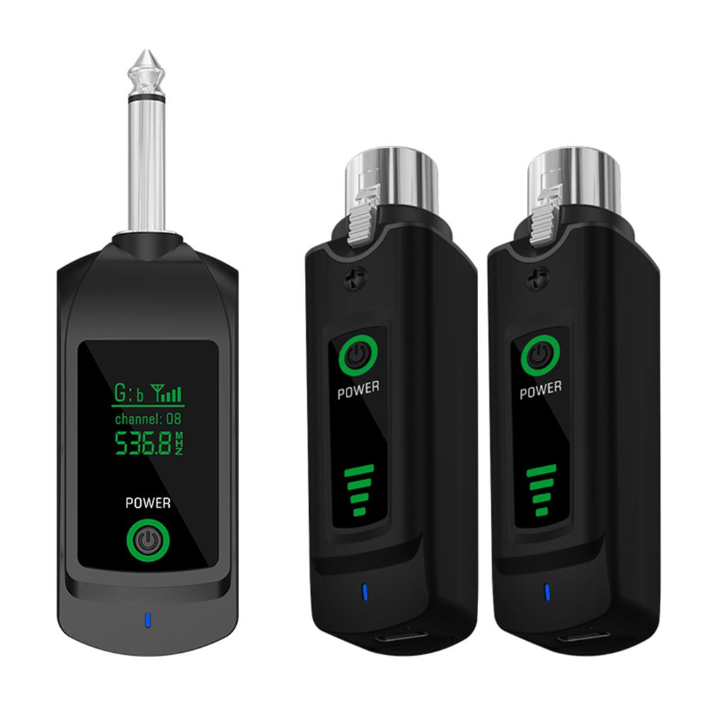 Wireless Microphone Converter XLR Transmitter and Receiver Wired To Wireless System for Audio Mixer Dynamic Mic Electric Guitar