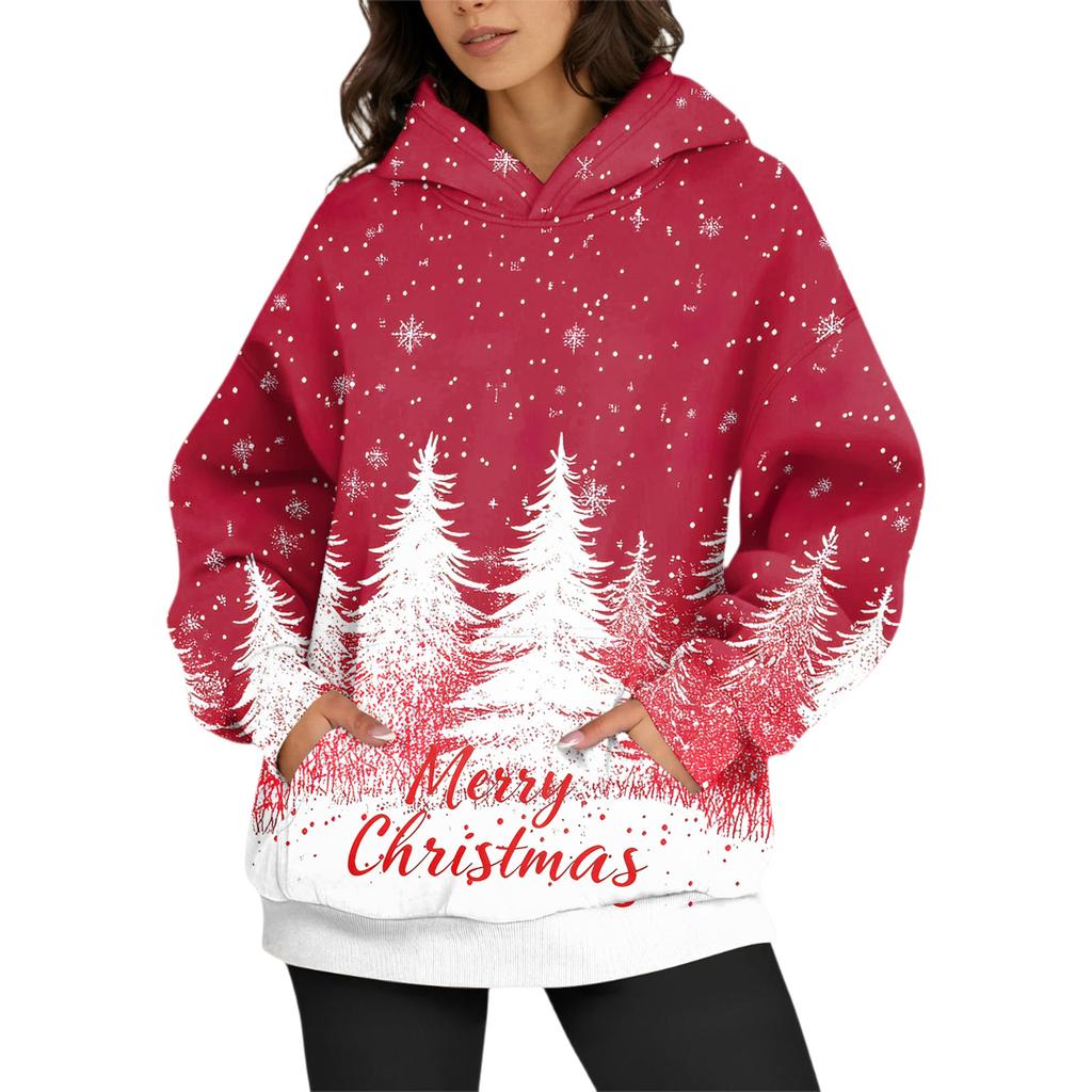 Women's Fashion Daily Versatile Casual Crewneck Sweatshirts Long Sleeve Printed Top Sweatshirts