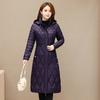 Light Down Quilted Coat Women New Quilted Coat Women Medium Length Over The Knee Mother Quilted Jacket Middle-aged Coat Woman