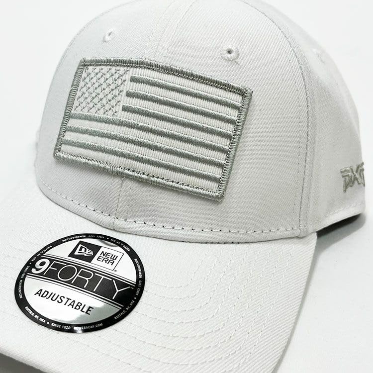 PXG Heroes USA-Flagge 9FORTY Snapback-Kappe, Weiß