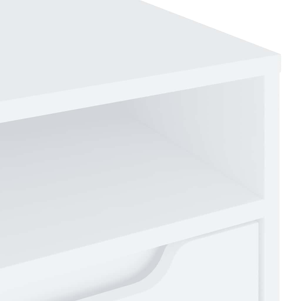TV Stand VISNES White 100x40x38 cm Engineered Wood