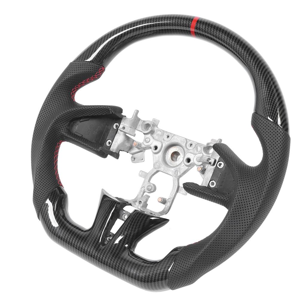 Hydro Dip Carbon Fiber Look Steering Wheel Perforated Leather Replacement For Infiniti Q50 2014 to 2016