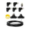 Automotive Push Lock Vacuum Connector Fitting Kit For Turbos Wastegate, Solenoid